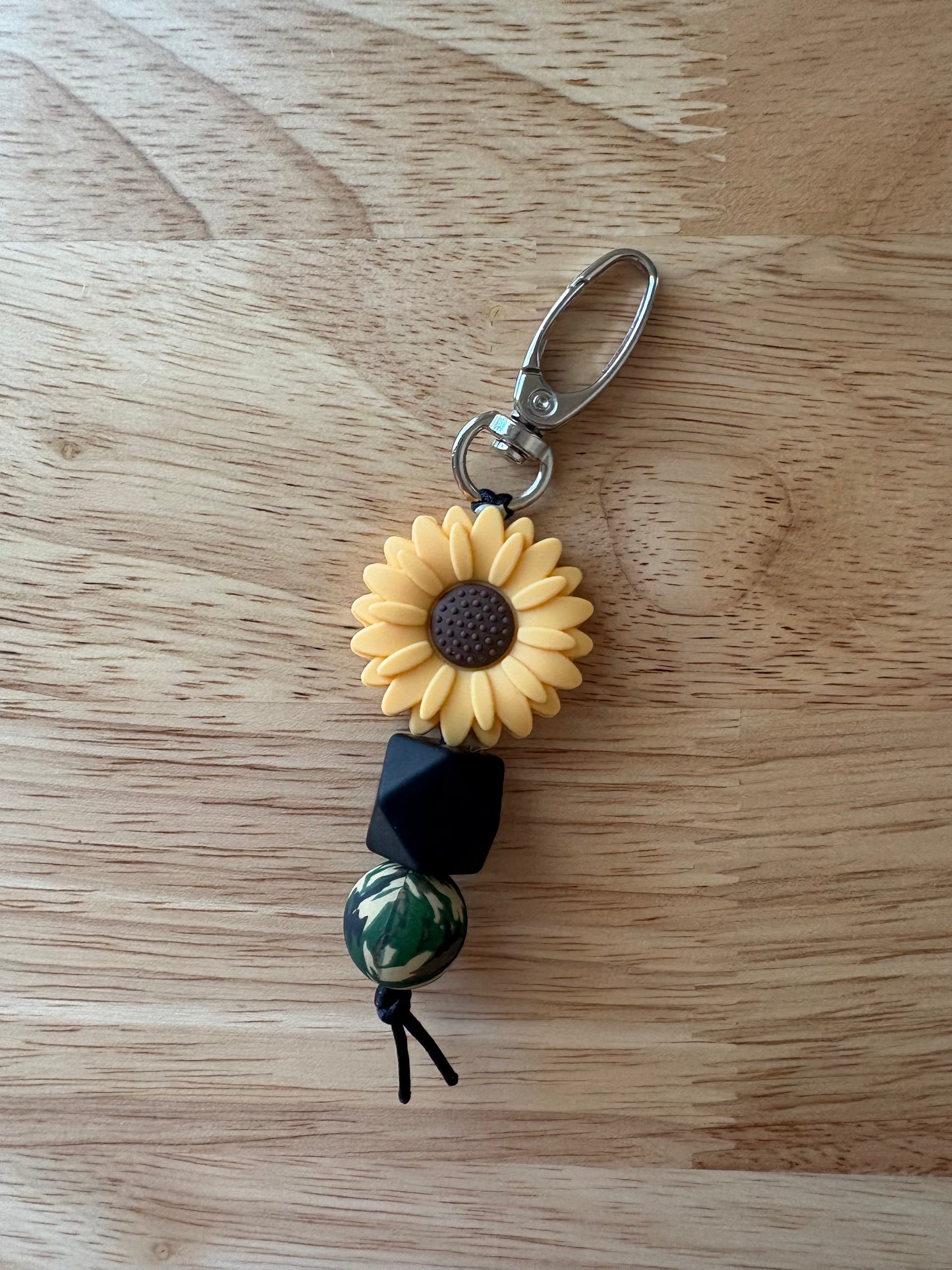 Sunflower Camo Keychain