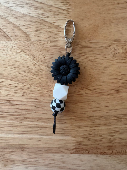 Sunflower Check Keychain