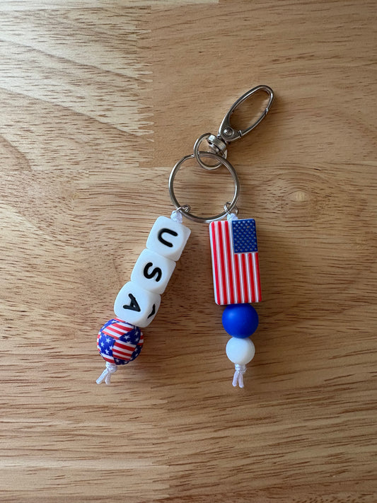 Classic USA Chunky Keychain